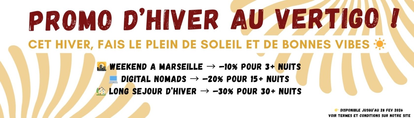 Promo d'hiver au Vertigo